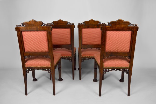 French Japanese Style Chairs by Gabriel Viardot, 1880s, Set of 4-XNH-1117539