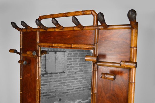 French Japanese Style Hall Coat Rack Attributed to Perret & Vibert, 1880s-XNH-895891