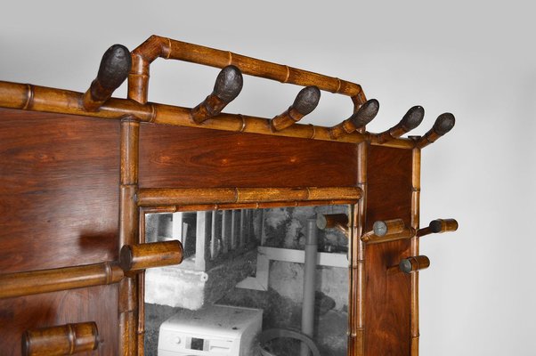 French Japanese Style Hall Coat Rack Attributed to Perret & Vibert, 1880s-XNH-895891