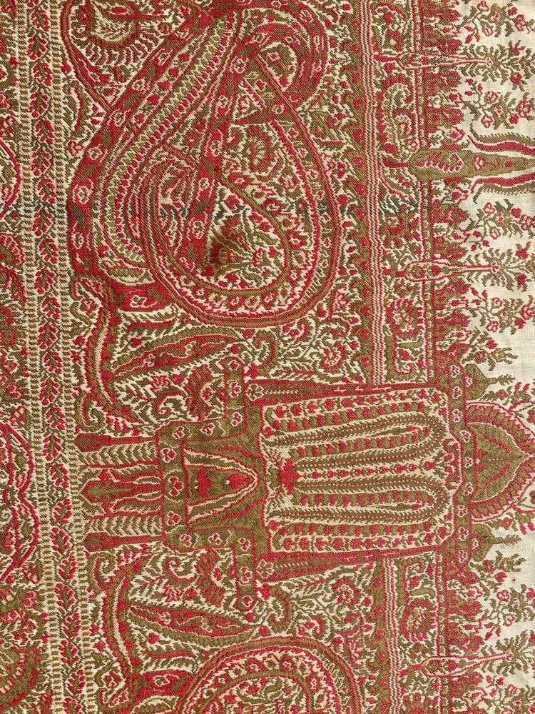 French Kashmir Square Shawl, 1890s