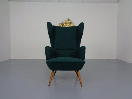 French Kvadrat Tonica Wingback Chair, 1950s-RDW-1058976