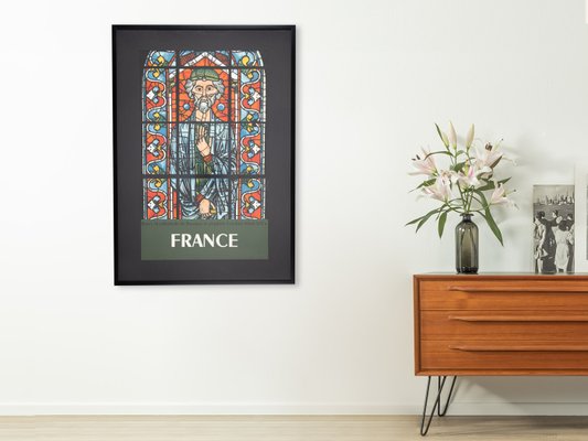 French La Cathédrale de Bourges Travel Poster from SNCF, Framed-GPP-1139971