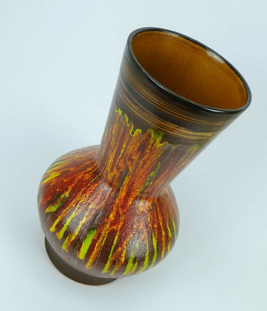 French Lava-Glazed Ceramic 9090 Vase from St. Clement, 1970s