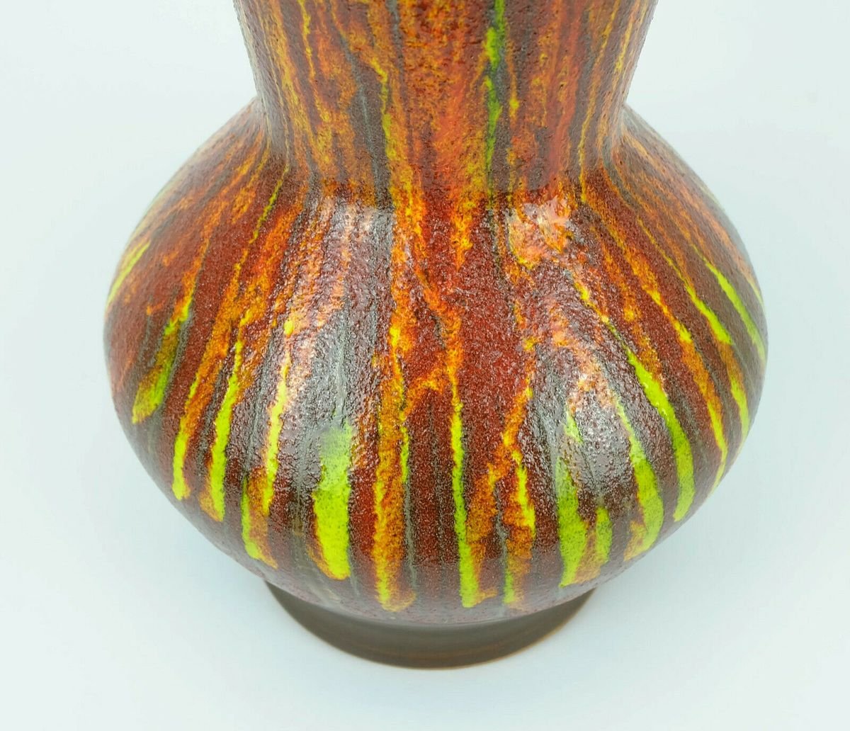 French Lava-Glazed Ceramic 9090 Vase from St. Clement, 1970s