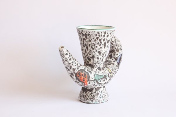 French Lava Vase by Marius Bessone, 1950s-PLT-1251723