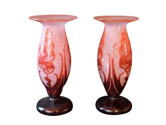 French Le Verre Vase,1920s, Set of 2-CXC-1229063