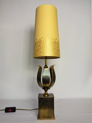 French Lotus Flower Table Lamp, 1950s-FPY-672875