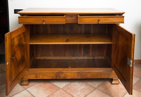 French Louis Philippe 2-Door Cappuccina Sideboard in Walnut, 19th Century-KKK-1796903