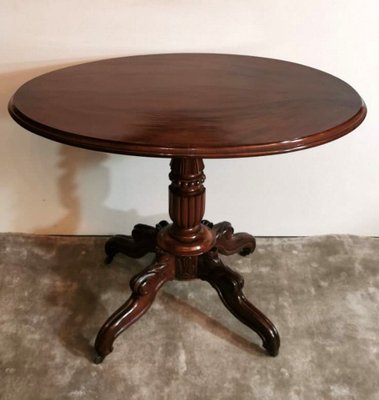 French Louis Philippe Mahogany Sail Table-QRS-753330