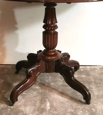 French Louis Philippe Mahogany Sail Table-QRS-753330