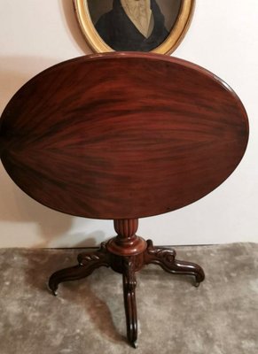 French Louis Philippe Mahogany Sail Table-QRS-753330