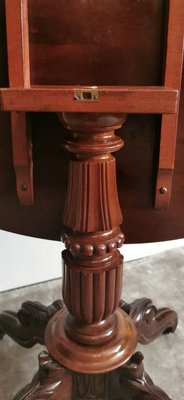 French Louis Philippe Mahogany Sail Table-QRS-753330