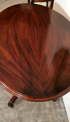 French Louis Philippe Mahogany Sail Table-QRS-753330