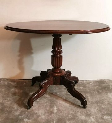 French Louis Philippe Mahogany Sail Table-QRS-753330