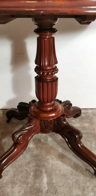 French Louis Philippe Mahogany Sail Table-QRS-753330