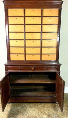 French Louis Philippe Office Filing Cabinet in Mahogany, 1850-BXG-1791564