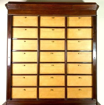 French Louis Philippe Office Filing Cabinet in Mahogany, 1850-BXG-1791564