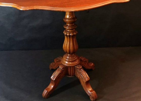 French Louis-Philippe Walnut Sail Table-QRS-702935