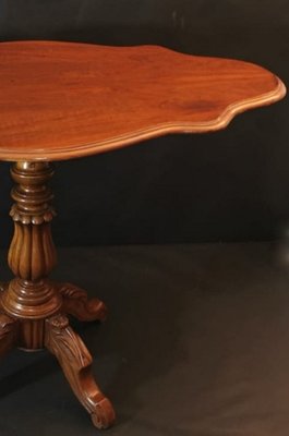 French Louis-Philippe Walnut Sail Table-QRS-702935