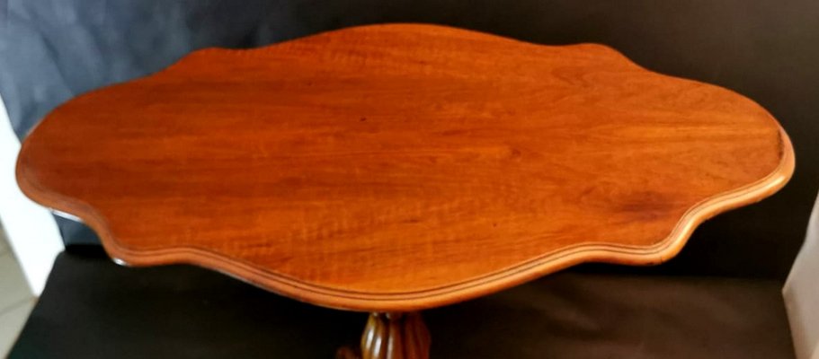 French Louis-Philippe Walnut Sail Table-QRS-702935