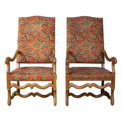 French Louis XIV Style Armchairs, 1800, Set of 2-BXG-1812659