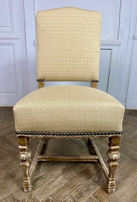 French Louis XIV Style Chairs in Gilt Wood, 1860, Set of 8-BXG-1757830