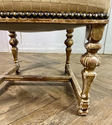 French Louis XIV Style Chairs in Gilt Wood, 1860, Set of 8-BXG-1757830