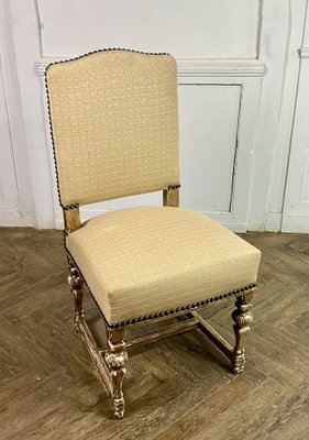 French Louis XIV Style Chairs in Gilt Wood, 1860, Set of 8-BXG-1757830