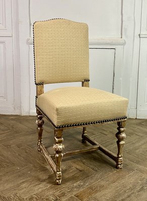 French Louis XIV Style Chairs in Gilt Wood, 1860, Set of 8-BXG-1757830