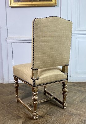 French Louis XIV Style Chairs in Gilt Wood, 1860, Set of 8-BXG-1757830