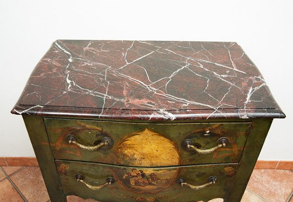 French Louis XV Bedside Table in Lacquered Wood from Dubois, 1683-KKK-1821634