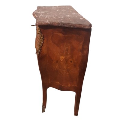 French Louis XV Chest of Drawers with Marble Top, Late 19th Century-TCS-1194139