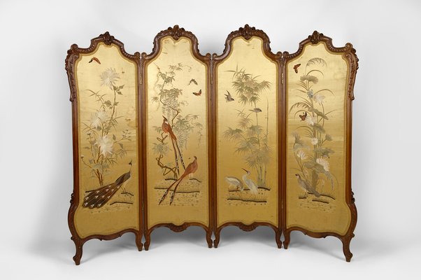 French Louis XV Folding Screen, 1880-XNH-1804594