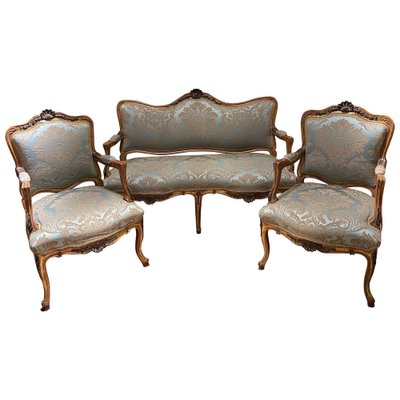 French Louis XV Living Room Set, Set of 3-FLW-1401992