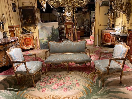 French Louis XV Living Room Set, Set of 3-FLW-1401992