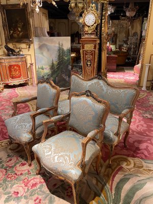 French Louis XV Living Room Set, Set of 3-FLW-1401992