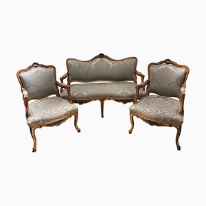 French Louis XV Living Room Set, Set of 3-FLW-1401992