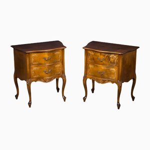 French Louis XV Style Bedside Tables, 20th Century, Set of 2-ZGQ-1196094