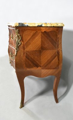 French Louis XV Style Bombe Commode in Walnut, 1890s-CTD-1748786