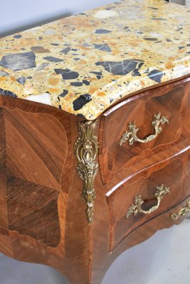 French Louis XV Style Bombe Commode in Walnut, 1890s-CTD-1748786