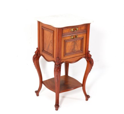 French Louis XV Style Nightstand in Walnut, 1900s-MY-1820985