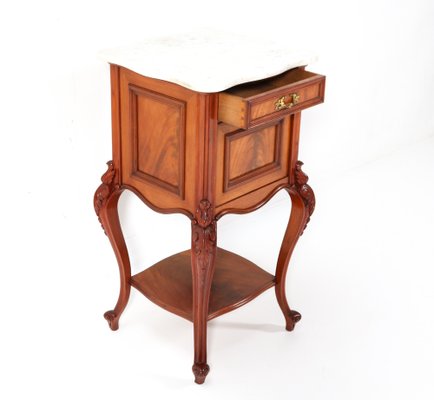 French Louis XV Style Nightstand in Walnut, 1900s-MY-1820985