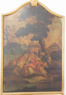 French Louis XVI Children Scene, Late 18th Century-RIU-795506