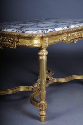 French Louis XVI Salon Table Gilded, 1910s-FLW-1402349