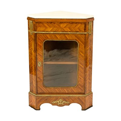 French Louis XVI Style Corner Cabinet from Hopilliart-WFJ-748693