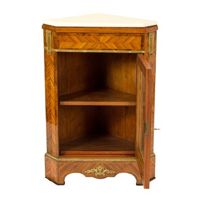 French Louis XVI Style Corner Cabinet from Hopilliart-WFJ-748693