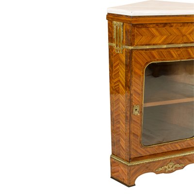 French Louis XVI Style Corner Cabinet from Hopilliart-WFJ-748693