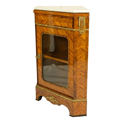 French Louis XVI Style Corner Cabinet from Hopilliart-WFJ-748693