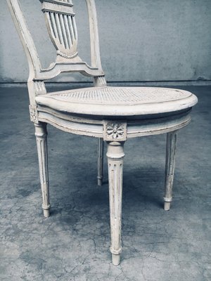 French Louis XVI Style Dining Chairs, 1940s, Set of 6-RQV-2033226