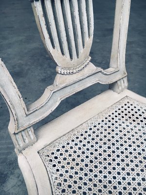 French Louis XVI Style Dining Chairs, 1940s, Set of 6-RQV-2033226